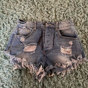 Boohoo denim shorts